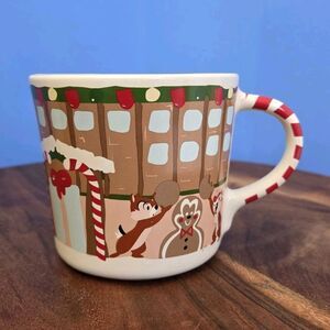 DISNEY Christmas Grand Californian Resort Chip and Dale 14oz Mug w/ Cookie Slot